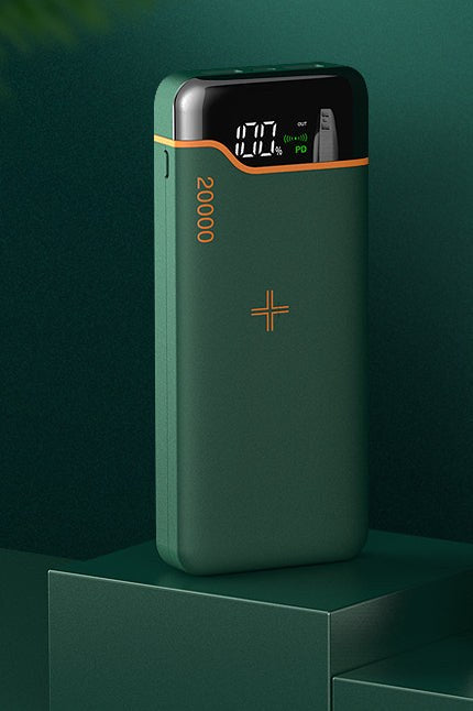 Batterie externe 20000mAh — charge rapide 22,5W, recharge sans fil 15W