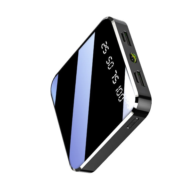 Mini batterie externe compacte effet miroir