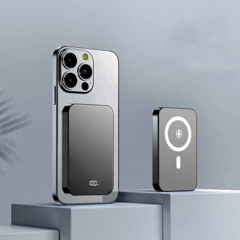 Batterie externe sans fil 3-en-1 grande capacité