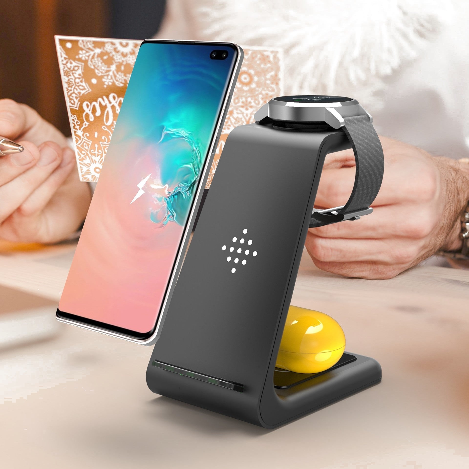 Station de charge sans fil 3-en-1