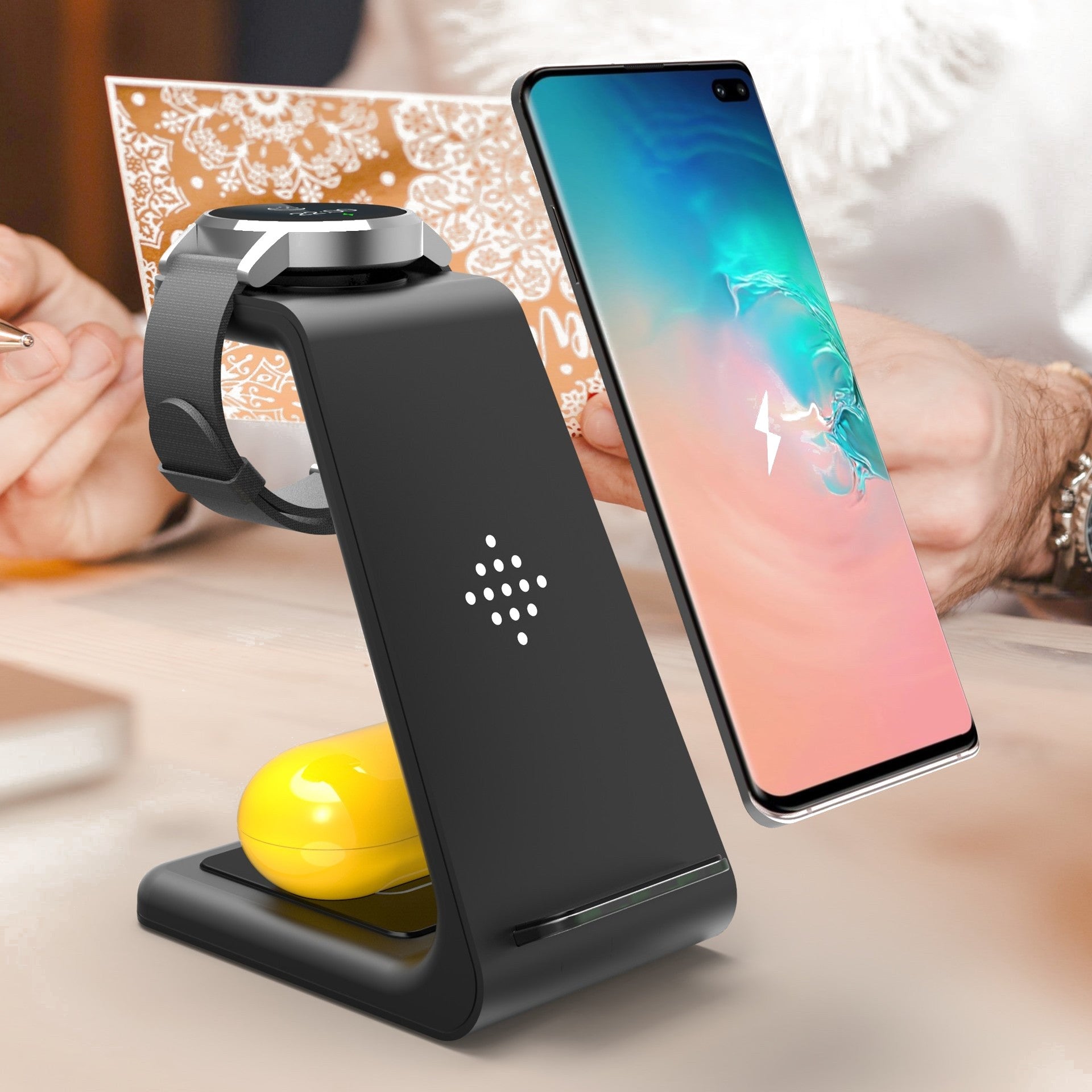 Station de charge sans fil 3-en-1