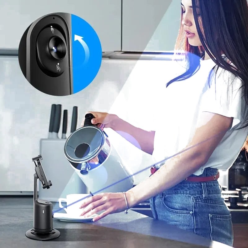 Trépied stabilisateur à suivi facial automatique 360°